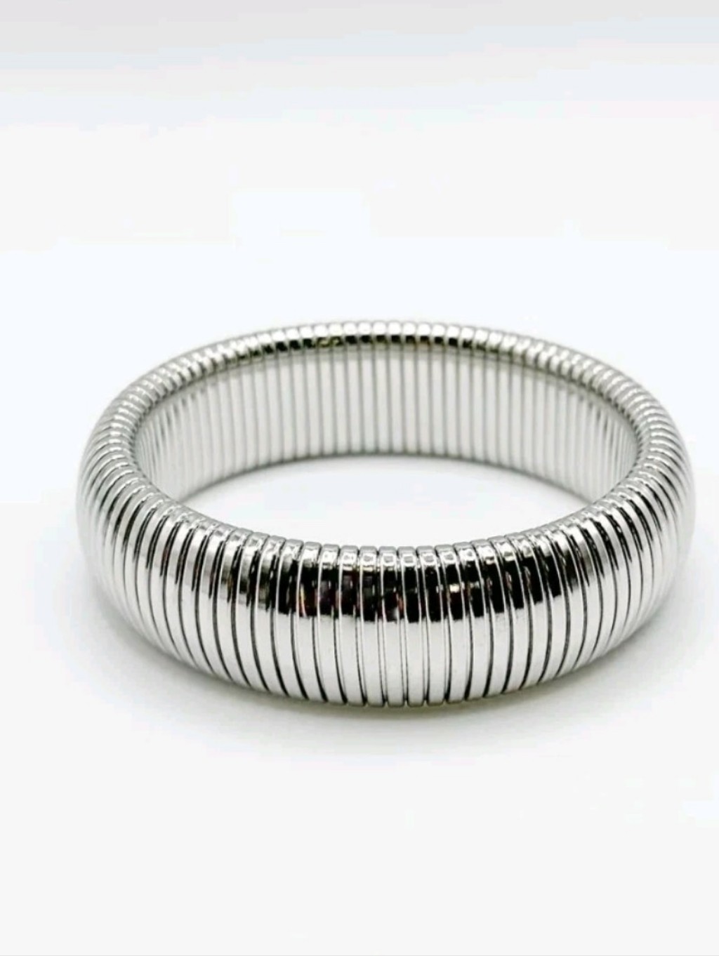 Bracha She's Bold Bracelet, Silvertone, Flexible, New